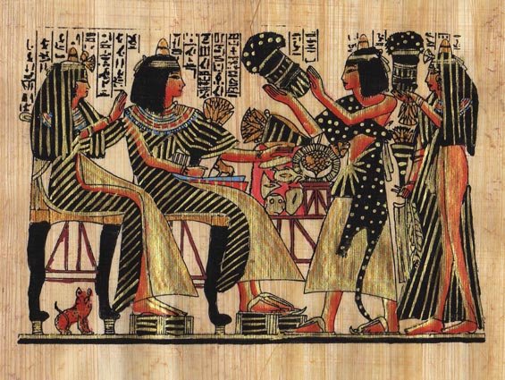 Hand Painted Egyptian Papyrus Paintings