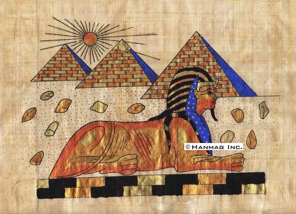 Hand Painted Egyptian Papyrus Paintings