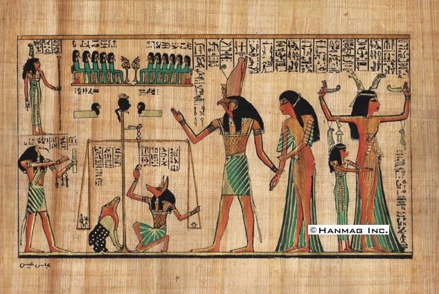 Hand Painted Egyptian Papyrus Paintings